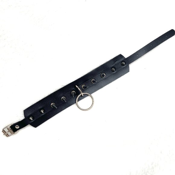 NWT DOLS KILL SMEXY Carea metal spiked leather choker COSTUME RAVE - Picture 11 of 12